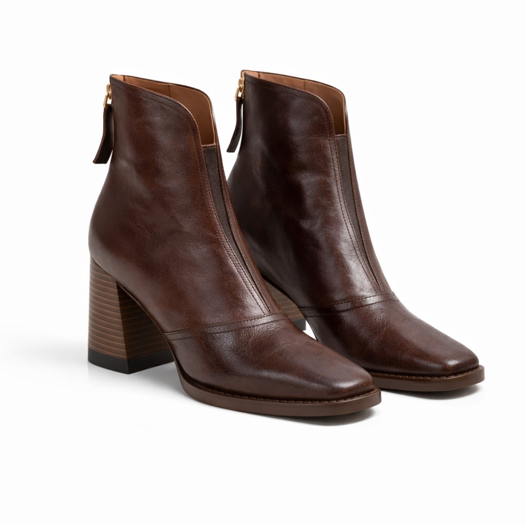 Claudia™ | Botines Elegantes Tacón Medio