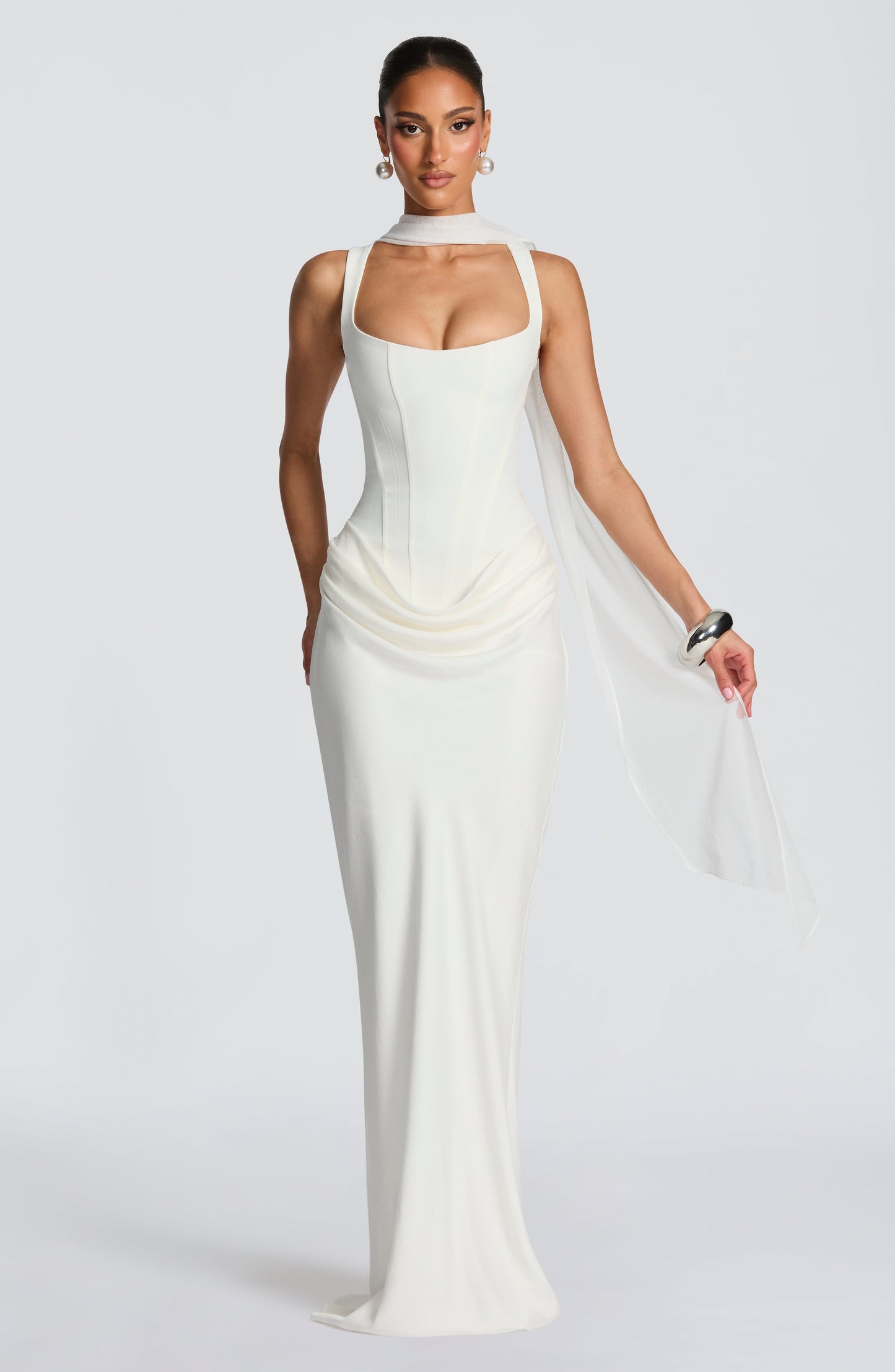 Elisa™ | Vestido premium estructurado con falda satinada
